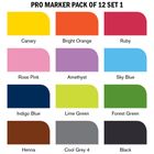 Thumbnail 3 of Winsor & Newton Promarker Pack of 12 Set 1