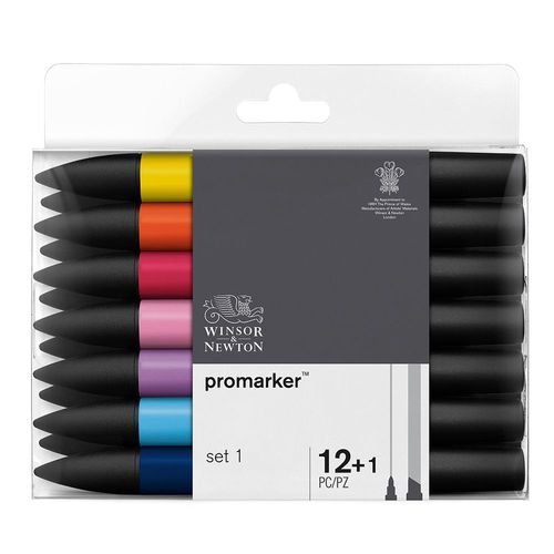 Image of Winsor & Newton Promarker Pack of 12 Set 1