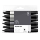 Thumbnail 1 of Winsor & Newton Promarker Pack of 6 Neutral Tones