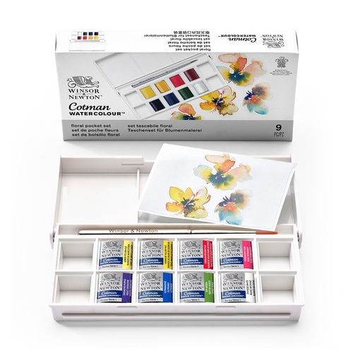 Image of Winsor & Newton Cotman Watercolour Floral Pocket Set