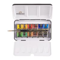 Rembrandt Watercolour 12 Half Pan Metal Tin set