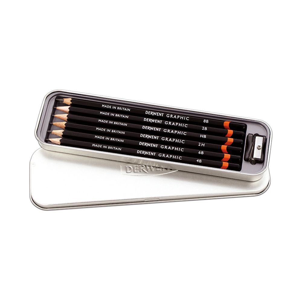 Derwent Academy Sketch Pencils 12 Tin - Sakura Art Store & Gallery