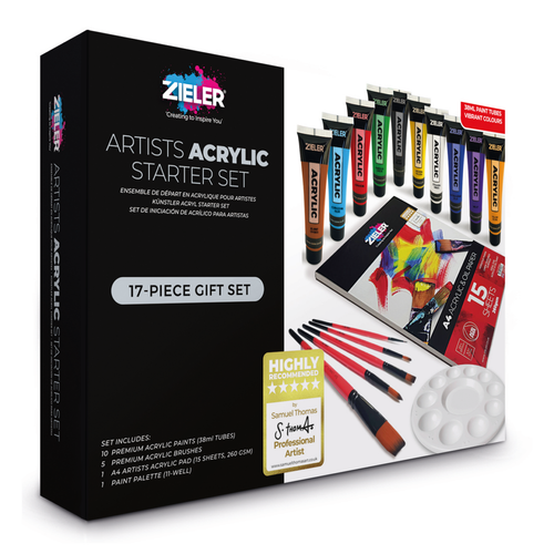 Image of Zieler Acrylic Paint Starter Set