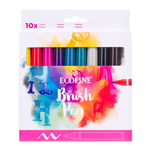 Image of Ecoline Brush Pens - Set of 10 Galaxy Colours