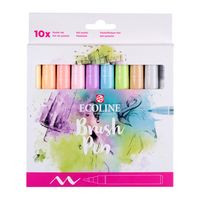 Ecoline Brush Pens - Set of 10 Pastel Colours