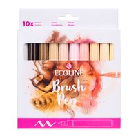 Ecoline Brush Pens - Set of 10 Portrait Colours