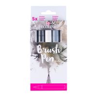 Ecoline Brush Pens - Set of 5 Shadow Colours