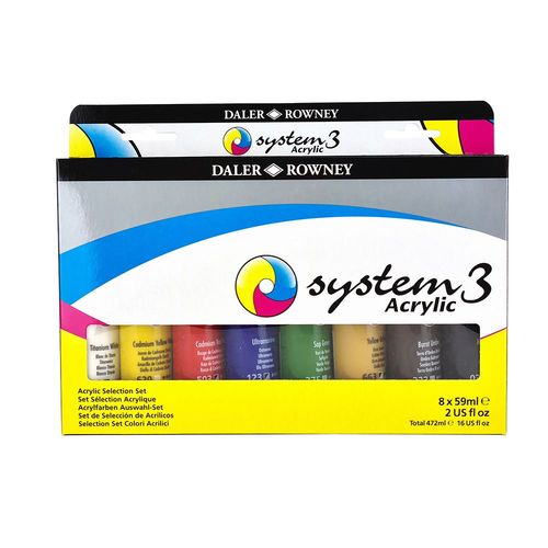 Image of Daler-Rowney System 3 Original Selection Set 8 x 59ml