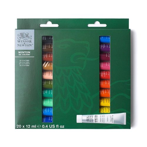 Image of Winsor & Newton Winton Oil Paint 20 x 12ml Tube Set