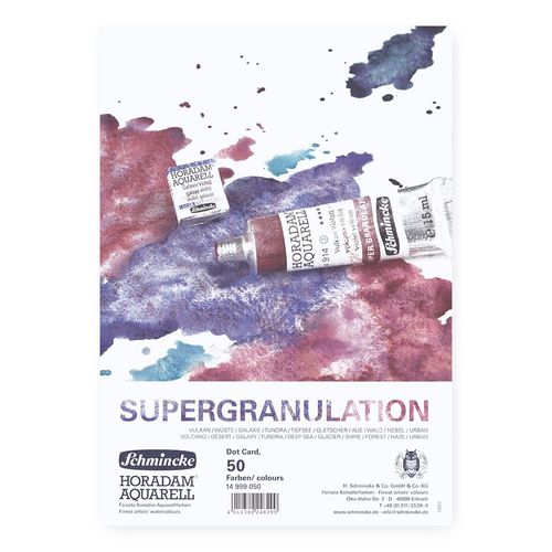 Image of Schmincke Horadam Aquarell Super Granulating 50 Colour Dot Card