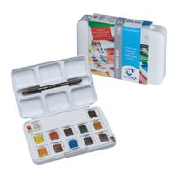 Royal Talens Van Gogh Watercolour Paint 12 Half Pan Pocket Box