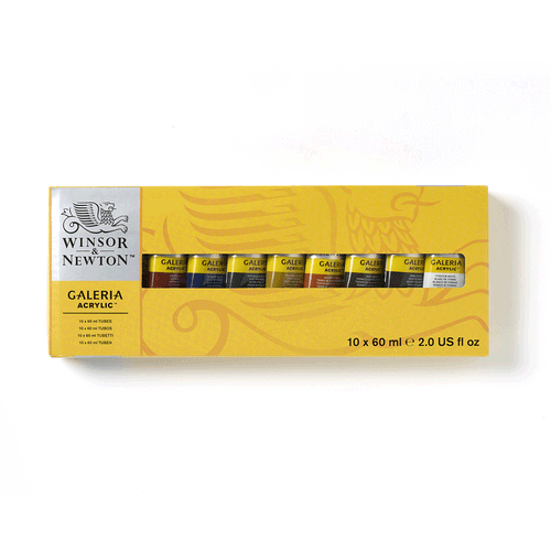 Image of Winsor & Newton Galeria 10 x 60ml Tube Set