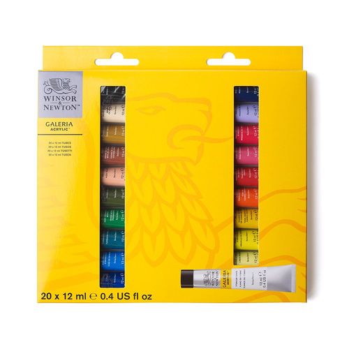 Image of Winsor & Newton Galeria Acrylic Paint 20 x 12ml Tube Set