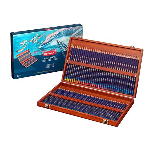 Image of Derwent Inktense 72 Wooden Box Set