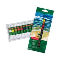 Derwent Academy Watercolour Paint 12 x 12ml Tube Set