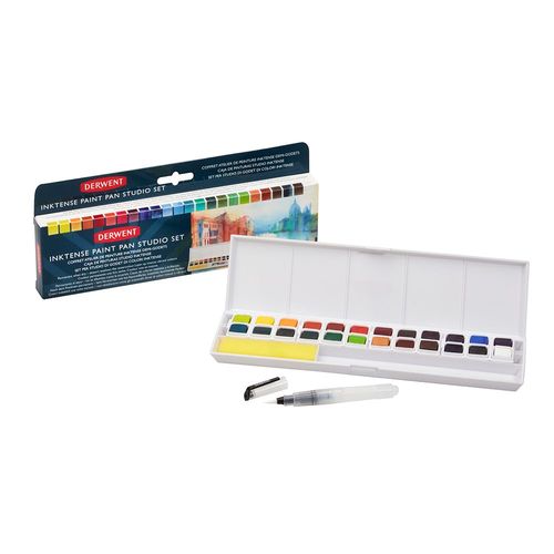 Image of Derwent Inktense Paint 24 Pan Travel Set