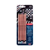 Derwent Metallic Colouring Pencils Pastel Shades Set of 6