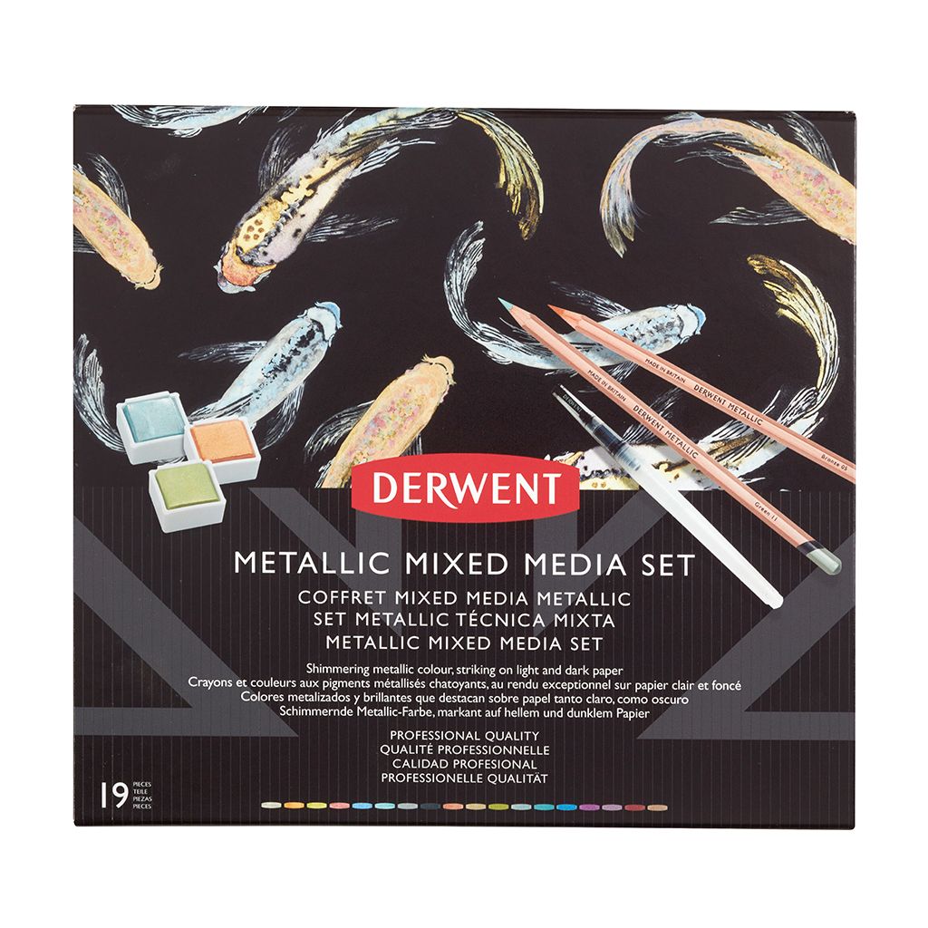Derwent Metallic 20th Anniversary Pencil Set | 20 Highly Metallic Colored Pencils | Limited Edition