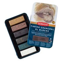 Derwent Tinted Charcoal XL Blocks Tin