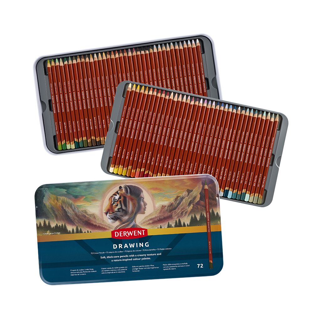 Derwent Drawing Pencils Tin of 72 | Bromleys Art Supplies