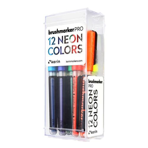 Image of Karin Brushmarker PRO Neon Colours Set of 12