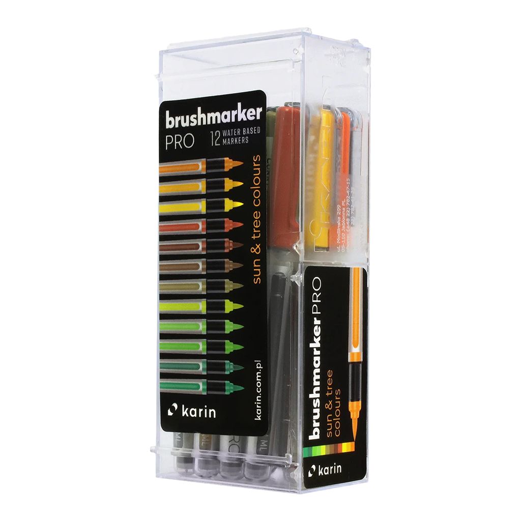 Karin Brushmarker PRO Sun Tree Colours Set of 12 Bromleys Art