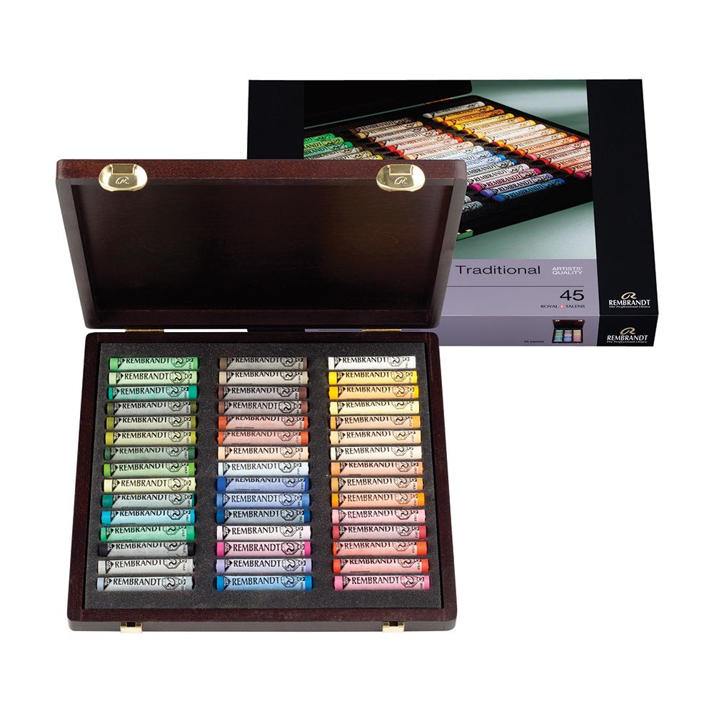 REMBRANDT 60 Soft Pastels + 45中古 REMBRANDT 60 Soft Pastels + 45中古 レンブラントソフトパステル60色+