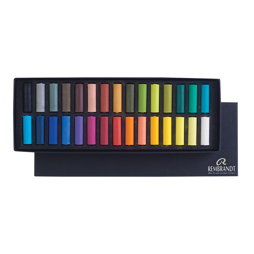 Rembrandt Soft Pastels - Basic Set (30 Half Pastels) | Bromleys