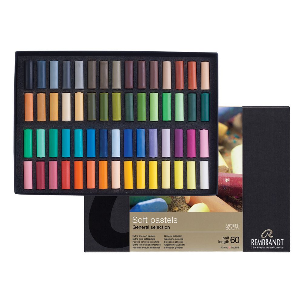 Rembrandt Soft Pastels - Deluxe set (60 half pastels) | Bromleys