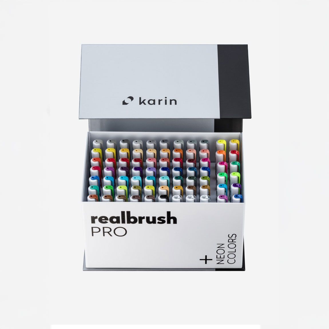 Neon Colors Brush Markers Pro KARIN Megabox Brush Marker PRO Set