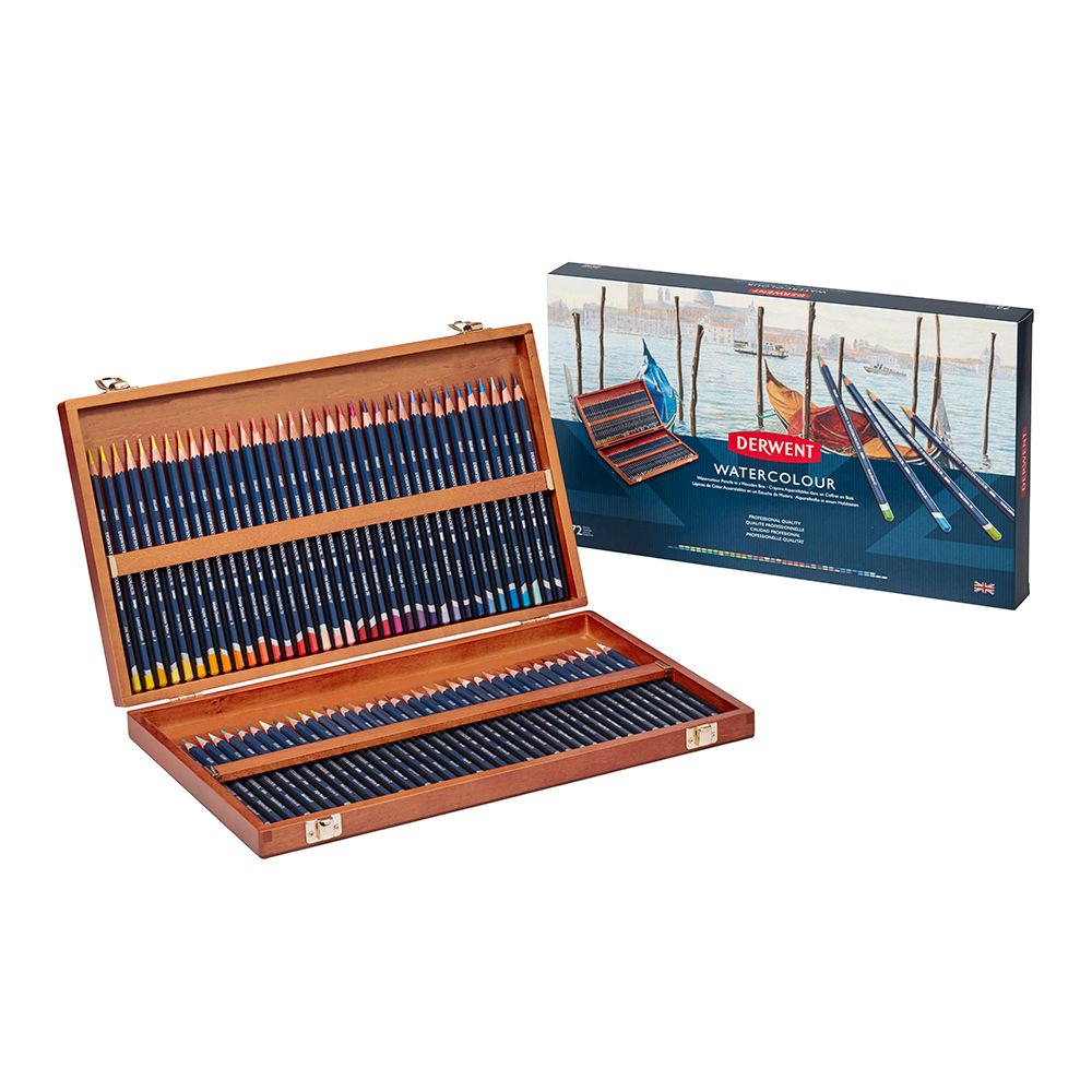 Derwent Inktense 72 Wooden Box Set | Bromleys Art Supplies