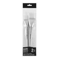 Liquitex Basics Set of 2 Large Flat Synthetic Brushes