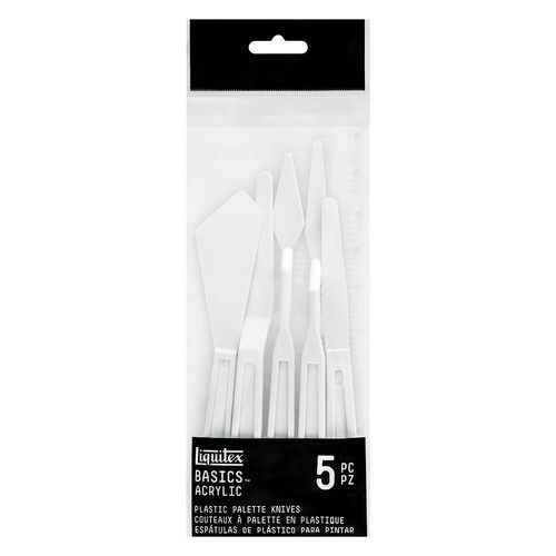 Image of Liquitex Basics Set of 5 Plastic Palette Knives