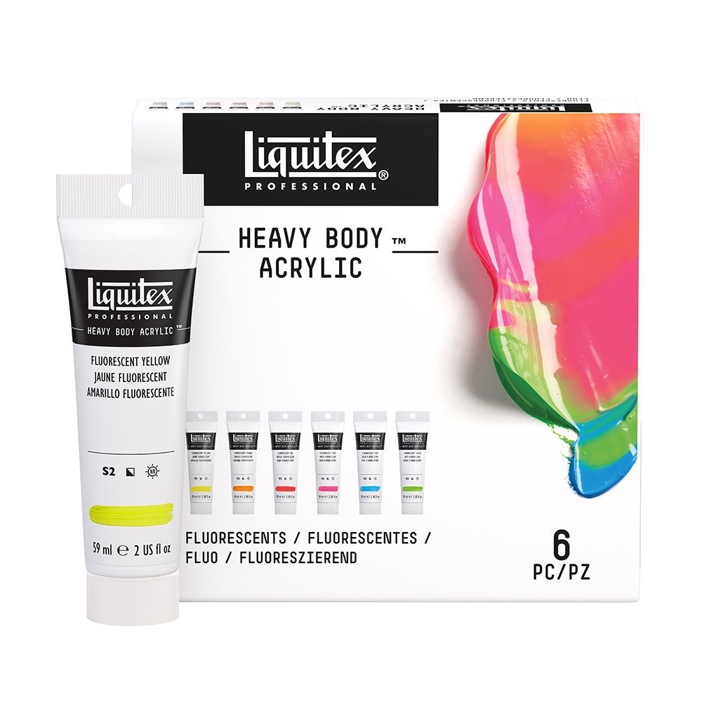 Acrylique Heavy Body - Rouge Fluorescent