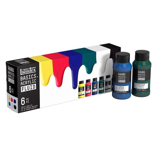 Image of Liquitex Basics Acrylic Fluid Intro Set