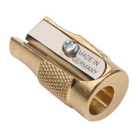 M&R Pollux Long Point Brass Pencil Sharpener