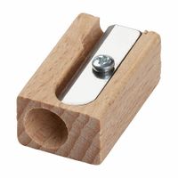 M&R Natural Beechwood Single Hole Pencil Sharpener