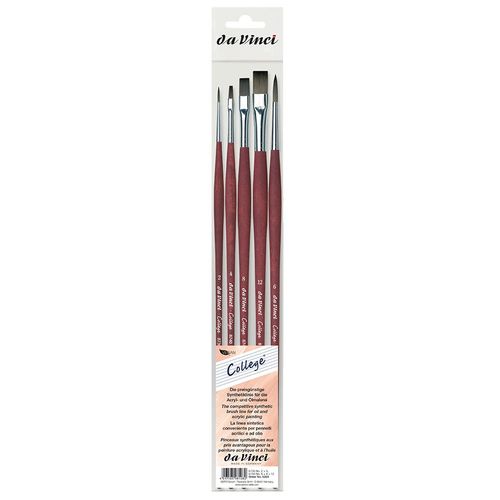 Image of Da Vinci College Synthetic Long Handle 5 Brush Set