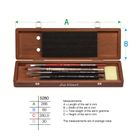 Thumbnail 2 of da Vinci Watercolour Brush Set in Dark Wooden Box