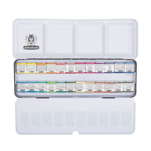 Image of Schmincke Horadam Aquarell Artists 24 Small Pan Set