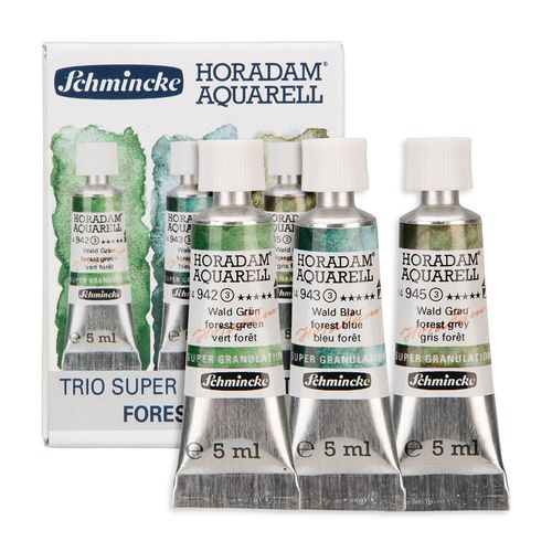 Image of Schmincke Horadam Aquarell Super Granulating Forest Set 3 x 5ml