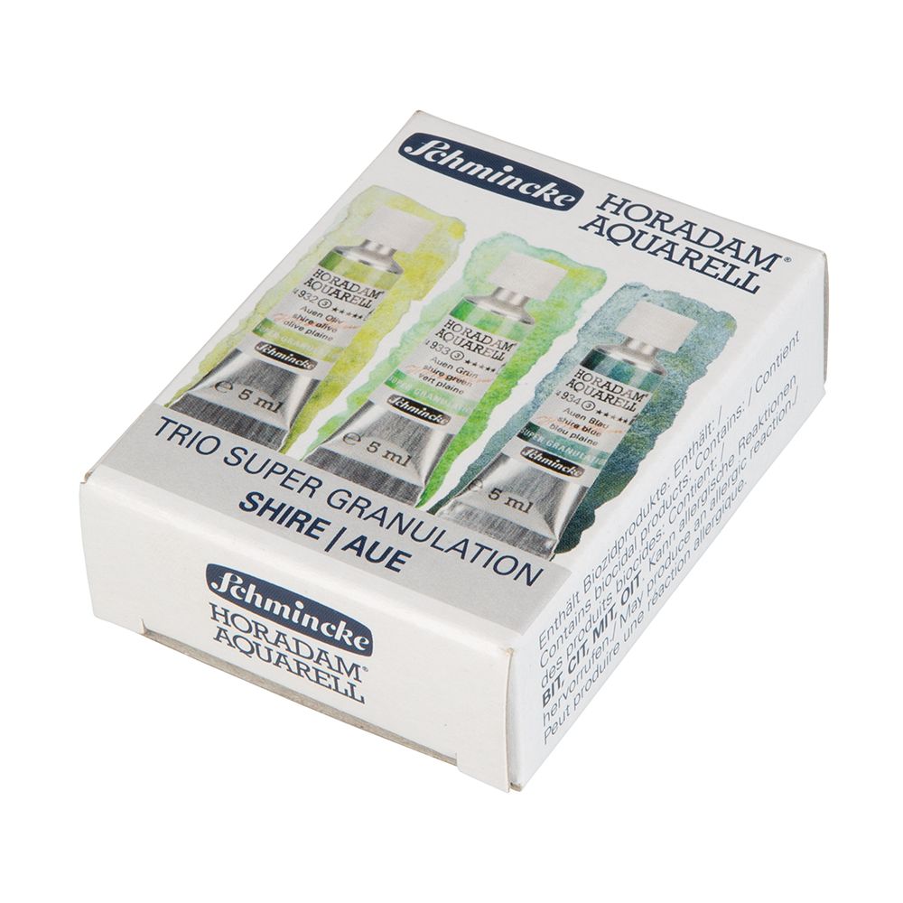 Schmincke horadam aquarell trio shire set of watercolors in a tube 3x5
