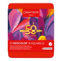Caran d’Ache Neocolor II Aquarelle Watersoluble Wax Pastel Set of 10 Pop Colours