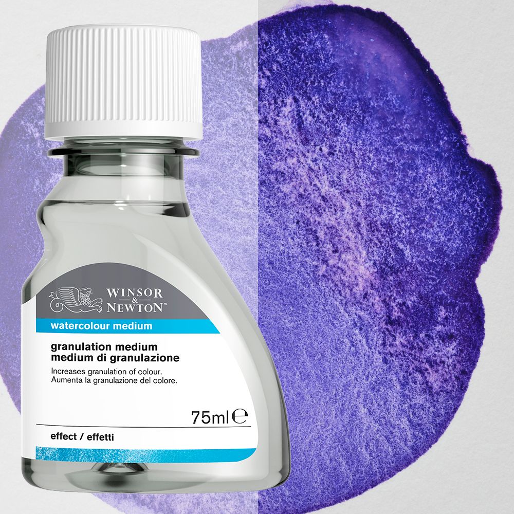 Winsor & Newton Granulationsmedium Für Aquarellfarben – 75 Ml, Für Starke Körnung & Melierte Effekte