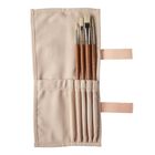 Thumbnail 2 of Winsor & Newton Artists Oil Synthetic Hog Brush Wallet 4 Piece Set