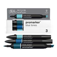 Winsor & Newton Promarker 3 Blue Tones Set
