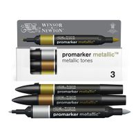 Winsor & Newton Promarker 3 Metallic Colours Set