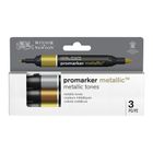 Thumbnail 2 of Winsor & Newton Promarker 3 Metallic Colours Set