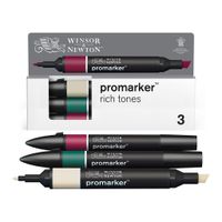 Winsor & Newton Promarker 3 Rich Tones Set