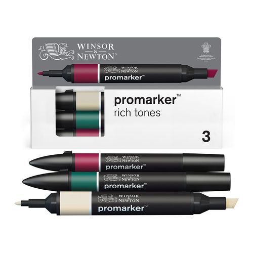 Image of Winsor & Newton Promarker 3 Rich Tones Set